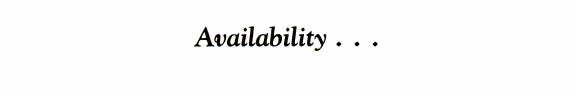 Availability