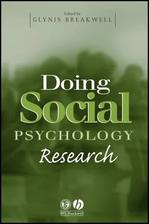 Doing Social Psychology Research