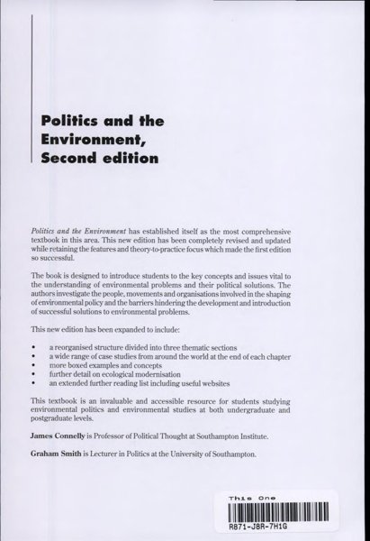 Politics and the Environment - From Theory to Practice