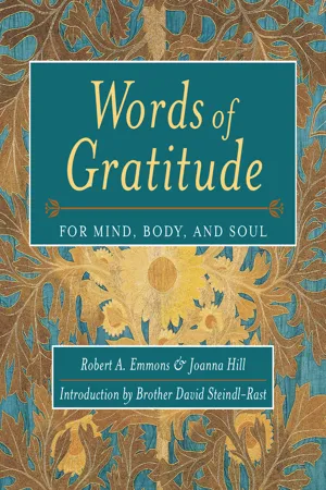Words of Gratitude for Mind, Body and Soul