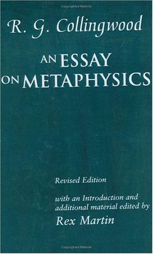 AN ESSAY ON METAPHYSICS