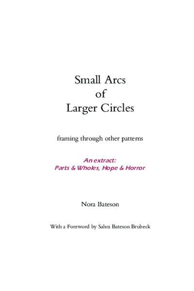 Small Arcs of Larger Circles