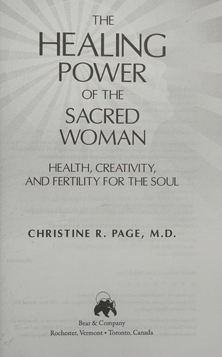 THE HEALING POWER OF THE SACRED WOMAN