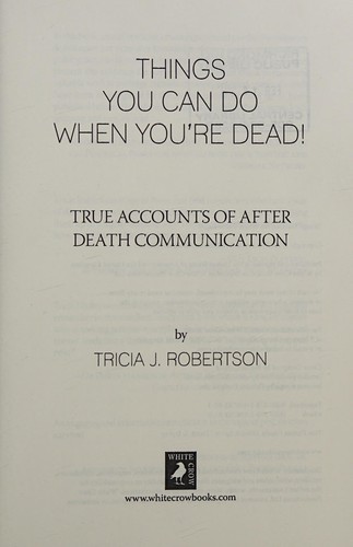 Things You Can Do When You're Dead